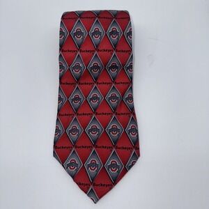 The Ohio State Buckeyes 100%‎ Silk Men's Neck Tie Eagle Neckwear Sports